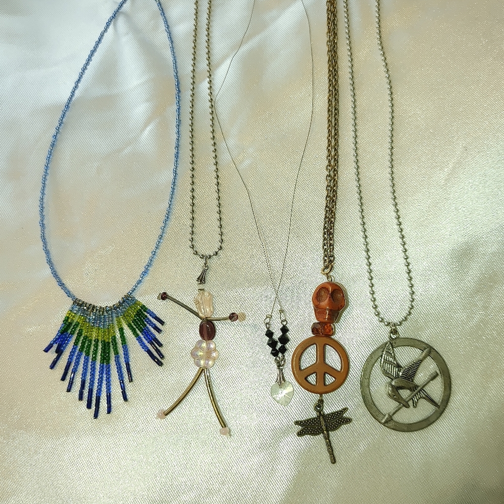 Necklace costume vintage repurposed 1 for $5 5 for $19